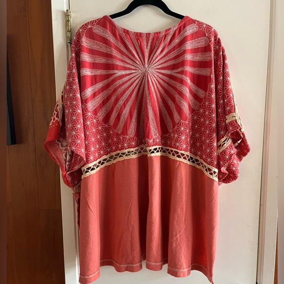 Free People Thunder Road Tee Red Vintage Red - Picture 3 of 8